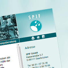 Homepage SpIF-GmbH