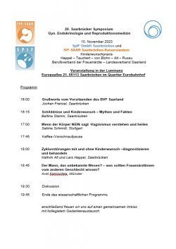 PROGRAMM 20. Saarbrücker Symposium