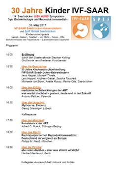 PROGRAMM 14. Saarbrücker Symposium