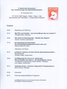 PROGRAMM 9. Saarbrücker Symposium
